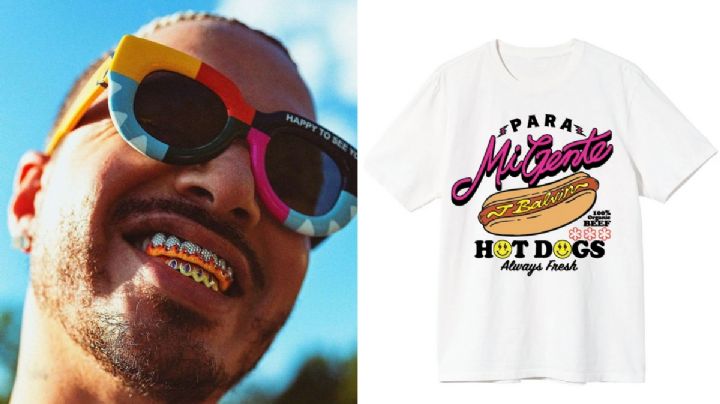 Lanza J Balvin línea de ropa con la imagen de un hot dog