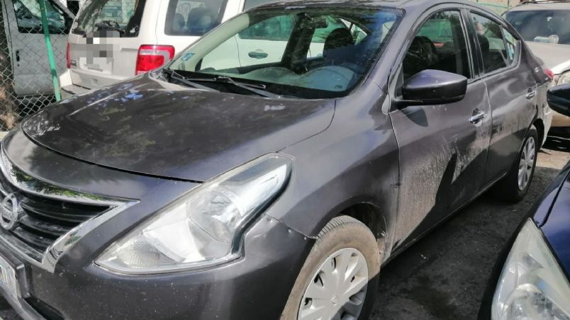 Los autos asegurados portan placas de los estados de Querétaro y Aguascalientes. Foto: Especial.