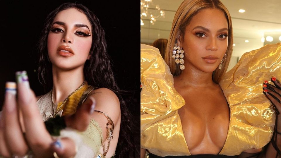 La influencer mexicana y Beyoncé. Foto: Instagram / kimberly.loaiza - beyonce