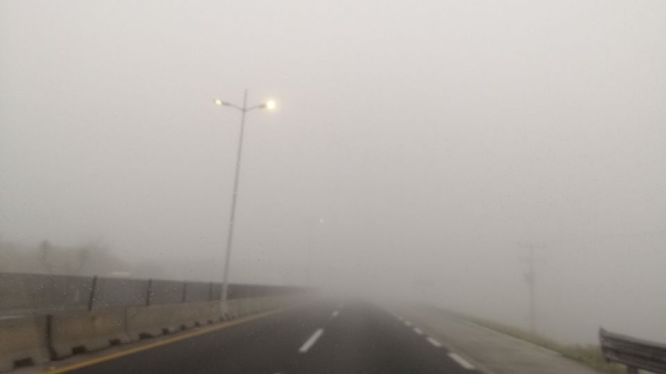 Neblina en Autopista Saltillo-Monterrey.