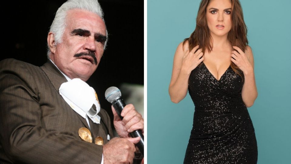 Polémica foto de Zoraida Gómez con Vicente Fernández levanta polémica en redes.