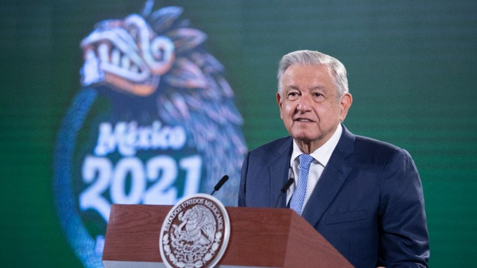 AMLO durante su conferencia de ayer lunes 23 de agosto: Foto: Presidencia