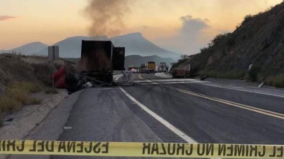 El accidente donde murieron dos bebés en Coahuila. Foto: Especial