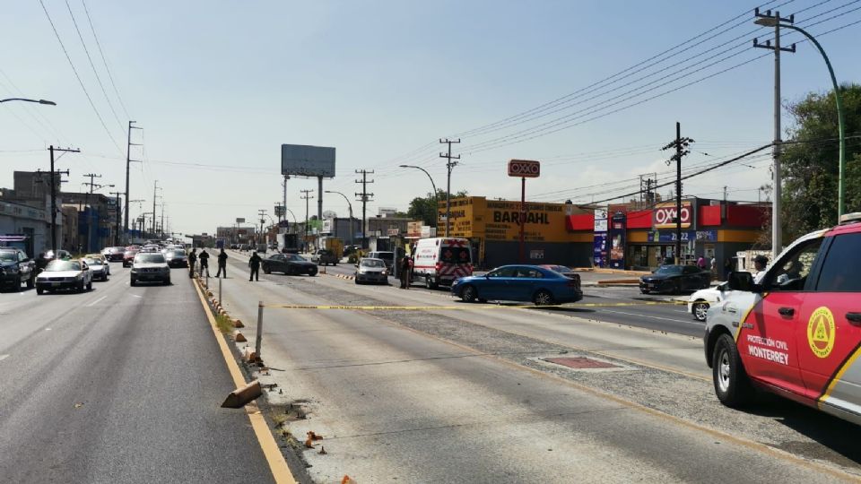 Por la movilización de las autoridades fueron cerrados carriles en la avenida Lincoln. Foto: Fernanda López