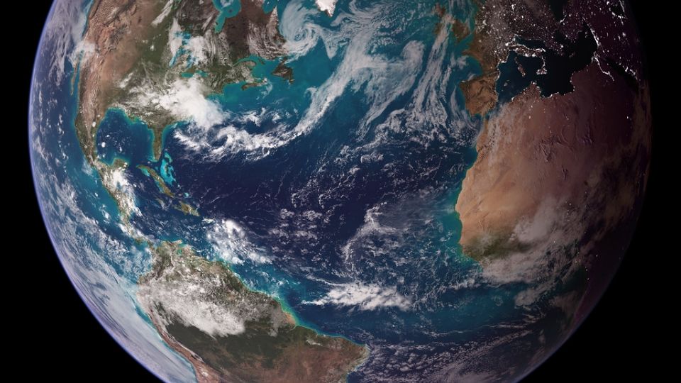 Imagen de la Tierra desde la Estación Espacial Internacional Foto: NASA