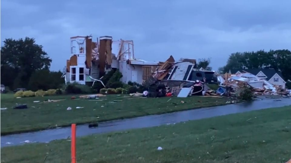 Tornado deja varios daños en Maryland. Foto: Captura de pantalla @MattDeLucia