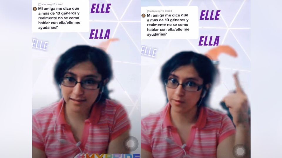 Andra Milla a través de su TikTok más reciente. Foto: TikTok / andra_milla