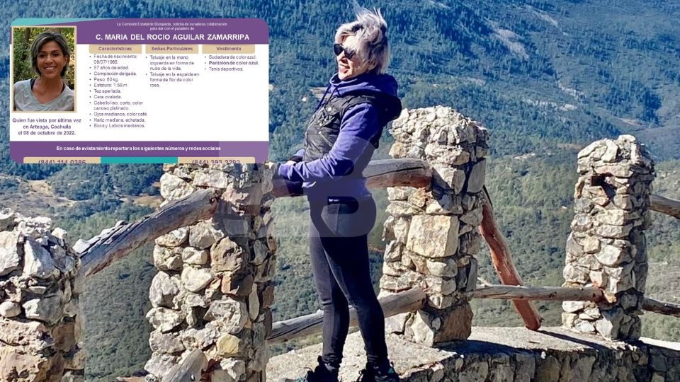 Rocío Aguilar desapareció el pasado 8 de octubre en la sierra de Arteaga