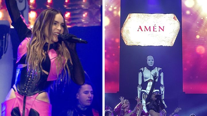 Belinda se declara 'reina de los amarres' con oración en su concierto