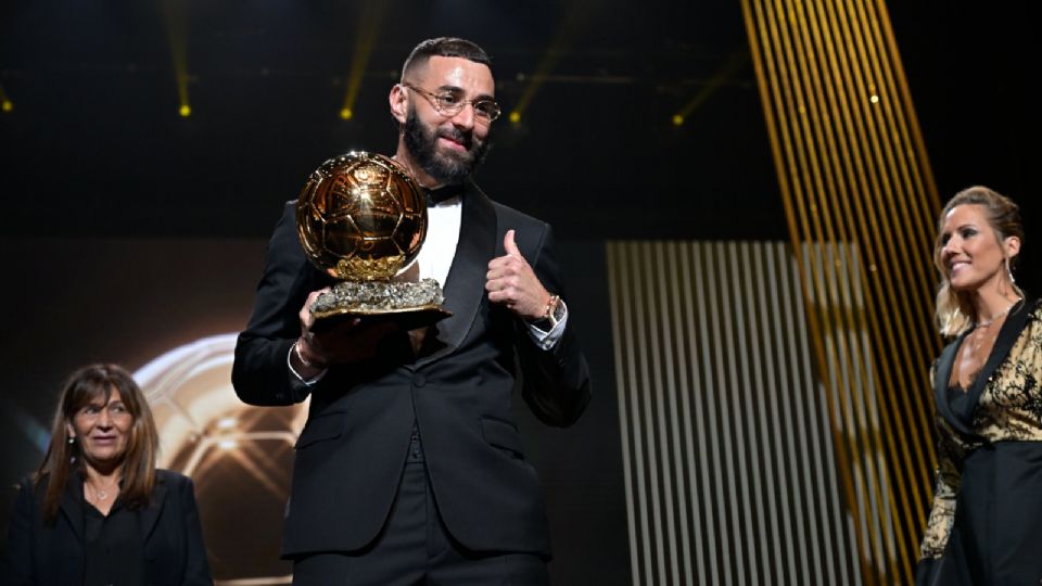 Karim Benzema ganador del Balón de Oro.