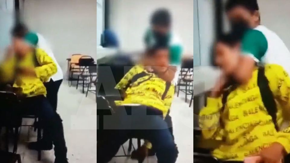 El joven ahorcó a su compañero por varios segundos en el salón de clases