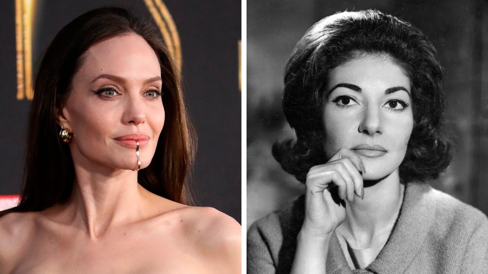 Angelina Jolie y María Callas. Foto: EFE/EPA/Carolione Brehman - Especial