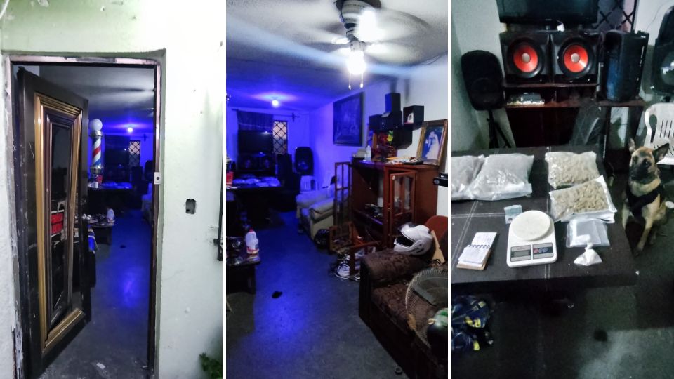 La casa en la que ubicaron la droga en San Nicolás. Foto: Cortesía