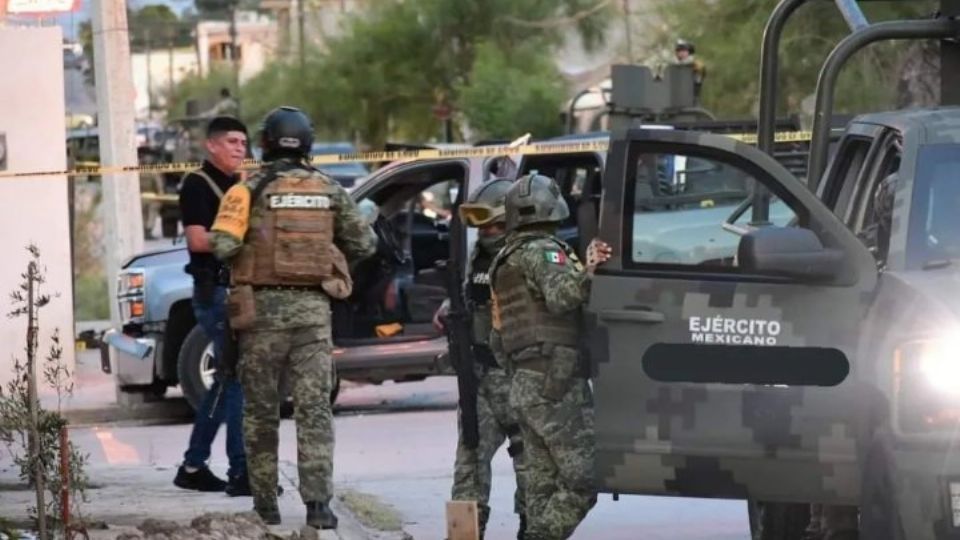 Elementos del Ejército Mexicano en las calles de Tamaulipas