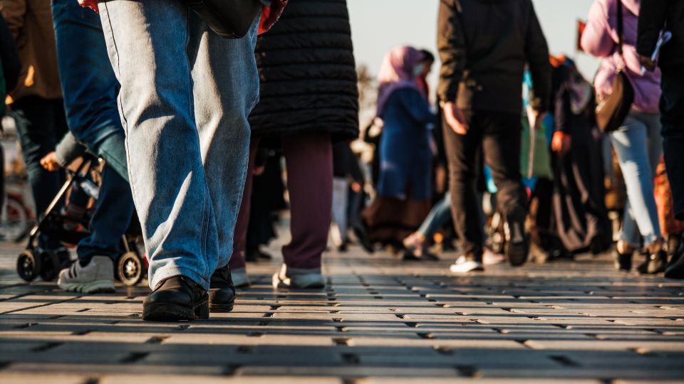 Personas en la calle.