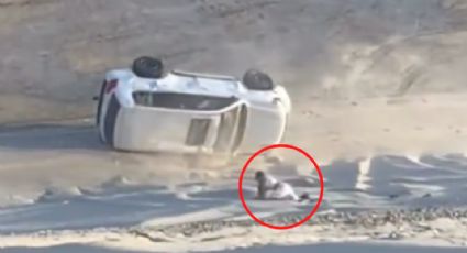 Mexicanos sufren accidente de auto en desierto de Qatar