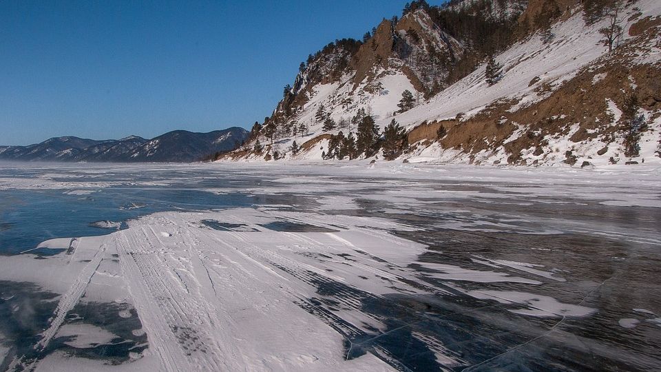 Zona congelada en Siberia.