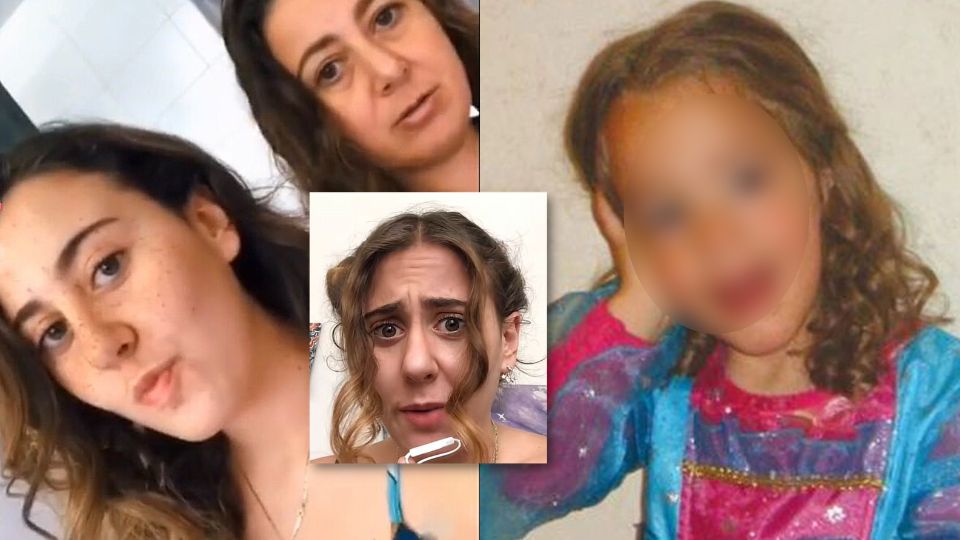 Reaparecen madre y hermana de la niña Paulette en TikTok. Foto: TikTok