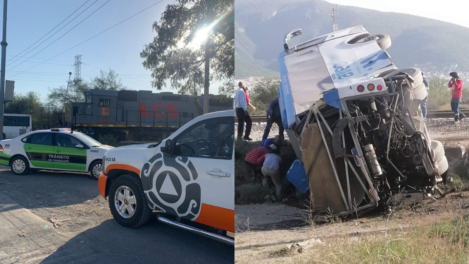 Accidentes con tren en Escobedo y Guadalupe, 13 de diciembre de 2022. Foto: Archivo