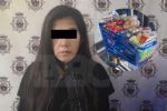 Detienen a mujer por intentar robar despensa de 17 mil pesos