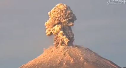 Popocatépetl ruge con impresionante explosión captada por cámaras