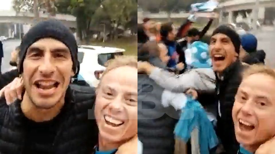 El portero de Tigres, Nahuel Guzmán, en la celebración por el título de Argentina