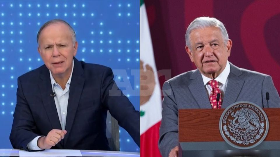 El periodista Ciro Gómez Leyva y el presidente Andrés Manuel López Obrador