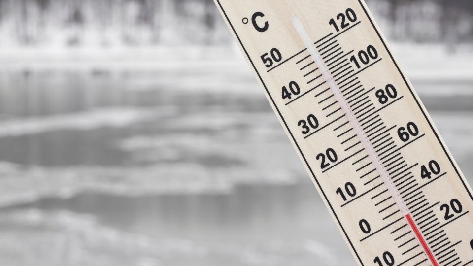 Termómetro registra temperaturas frías. | Especial.