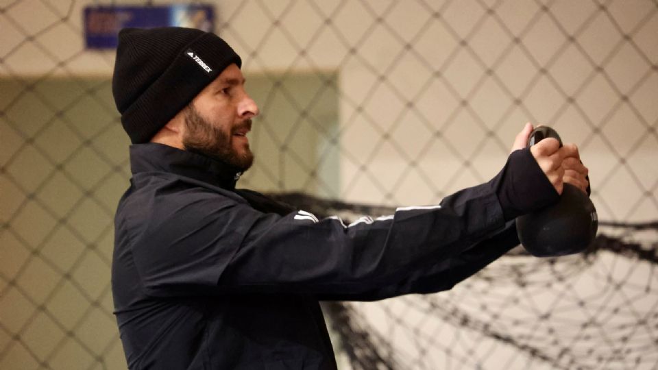 André-Pierre Gignac en entrenamiento con Tigres.