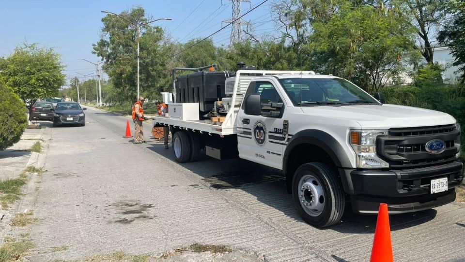 Unidad móvil de Agua y Drenaje de Monterrey. | Facebook: Agua y Drenaje de Monterrey