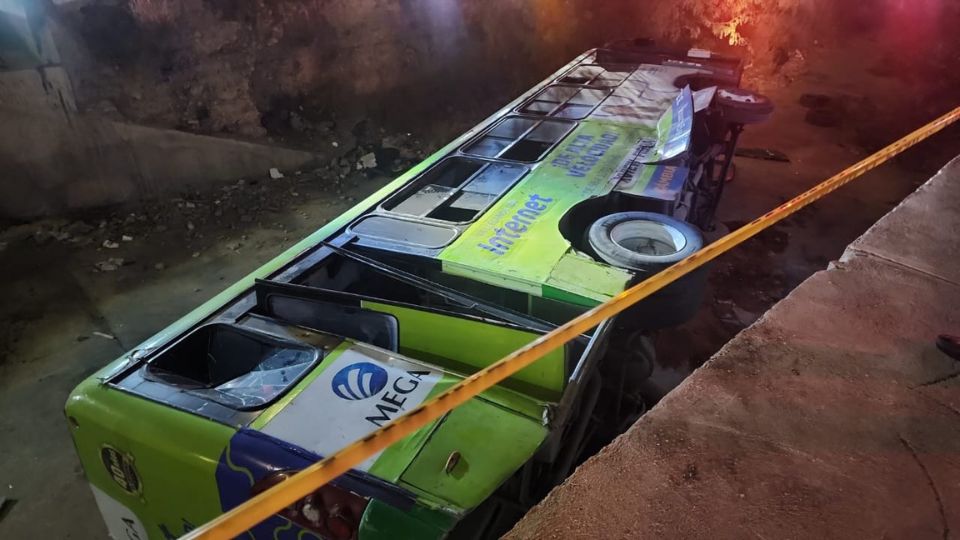 La Ruta 13 tras el incidente en el que cayó a un canalón el pasado 27 de diciembre. Foto: Archivo