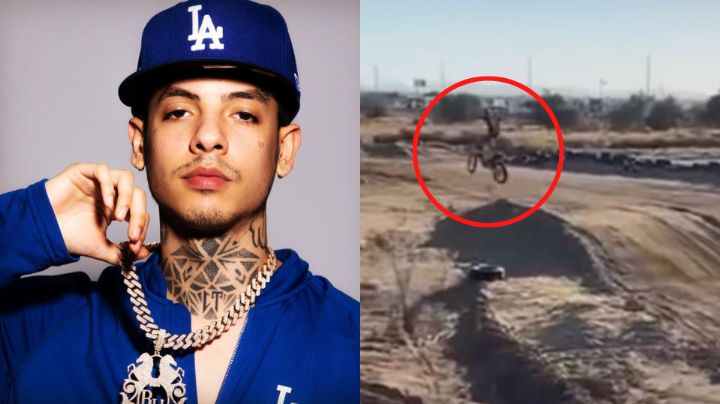 Hospitalizan a Natanael Cano tras accidente en moto