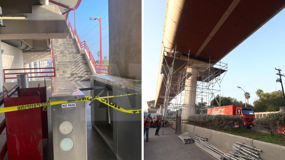 El tramo elevado de la Línea 2 del Metro se encuentra cerrado por trabajos de reparación