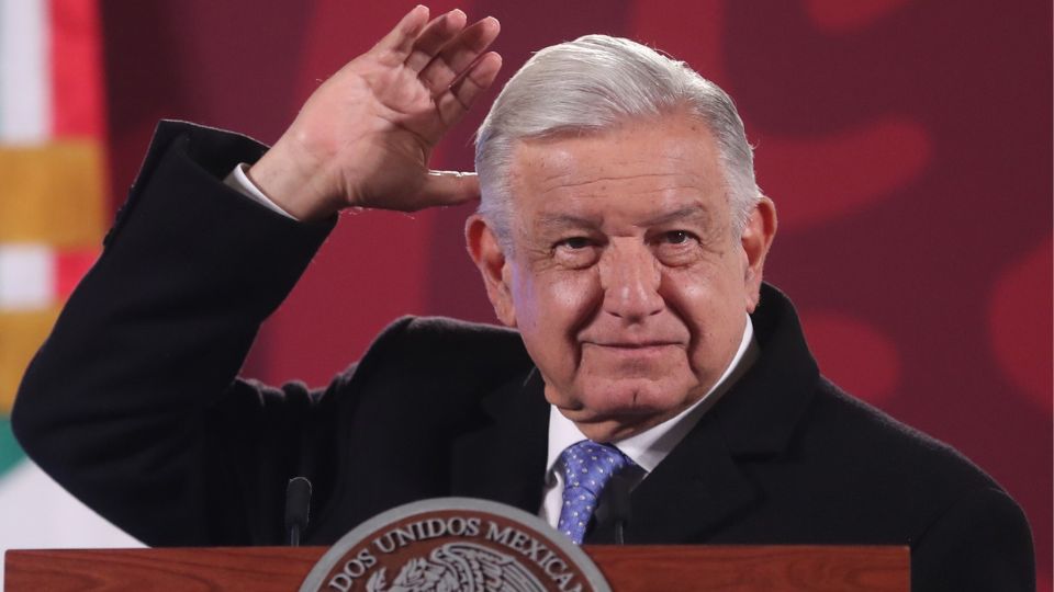 El presidente de México, Andrés Manuel López Obrador, en una conferencia mañanera