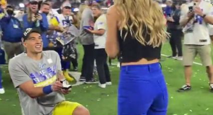 Taylor Rapp propone matrimonio en festejos de los Rams