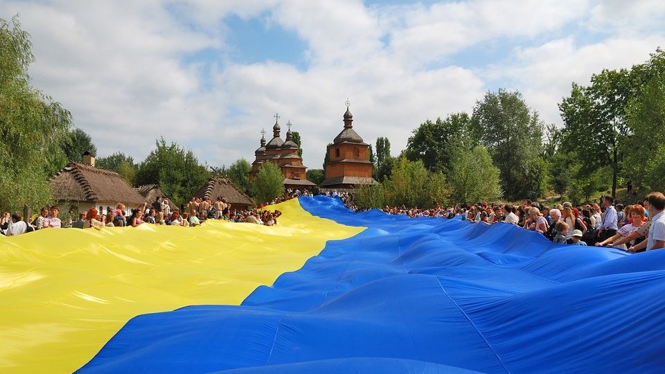 Bandera de Ucrania.