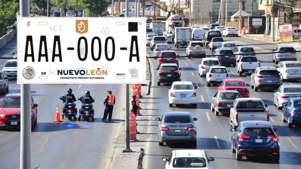 Las nuevas placas de Nuevo León 2022. Foto: Archivo / Cortesía