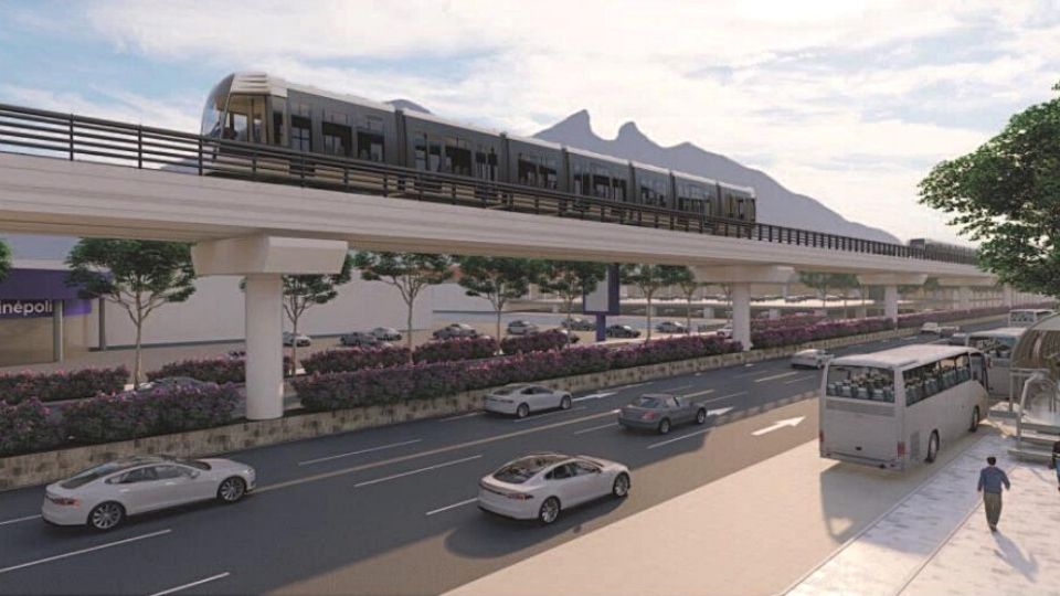 Imagen conceptual de la línea 5 del metro en el sur de Monterrey. Foto: Archivo / ABC Noticias