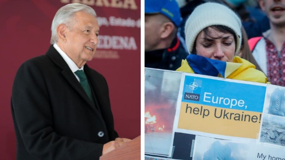 Presidente López Obrador no cerrará puertas a ucranianos agraviados por la guerra.