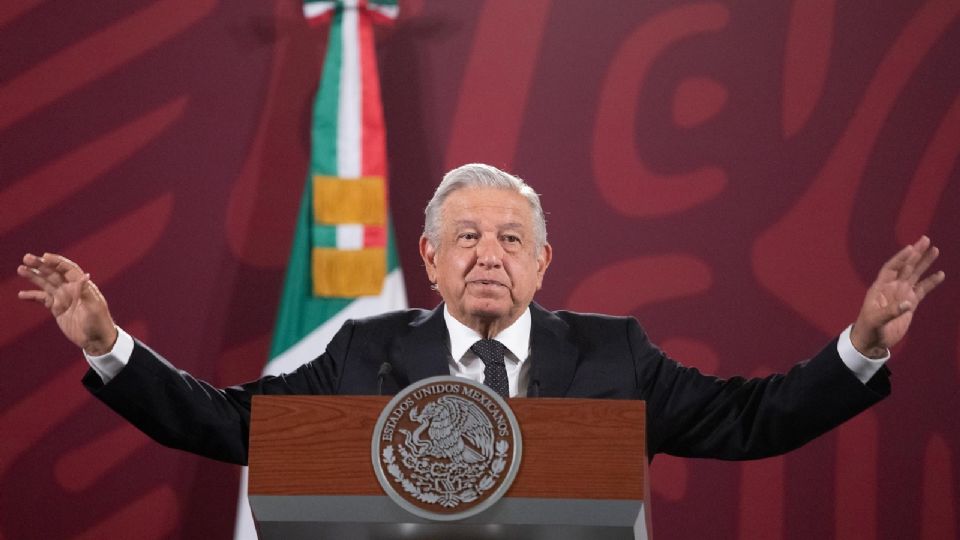 Presidente López Obrador en conferencia de prensa.