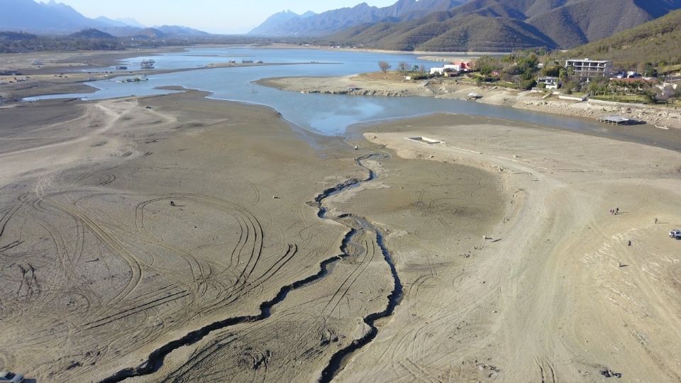 Presa de la Boca en sequía. Foto: Archivo