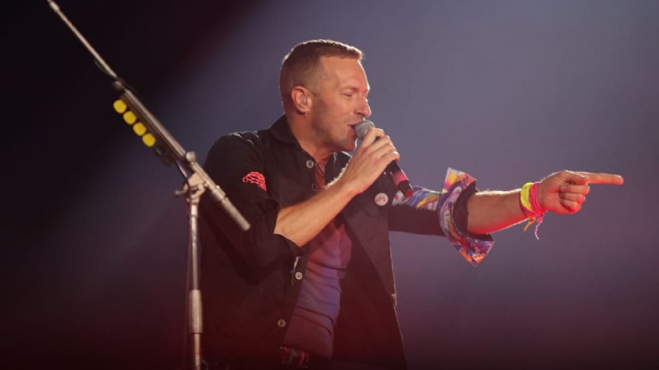 Chris Martin, vocalista de Coldplay. Foto: Luis Mendoza.