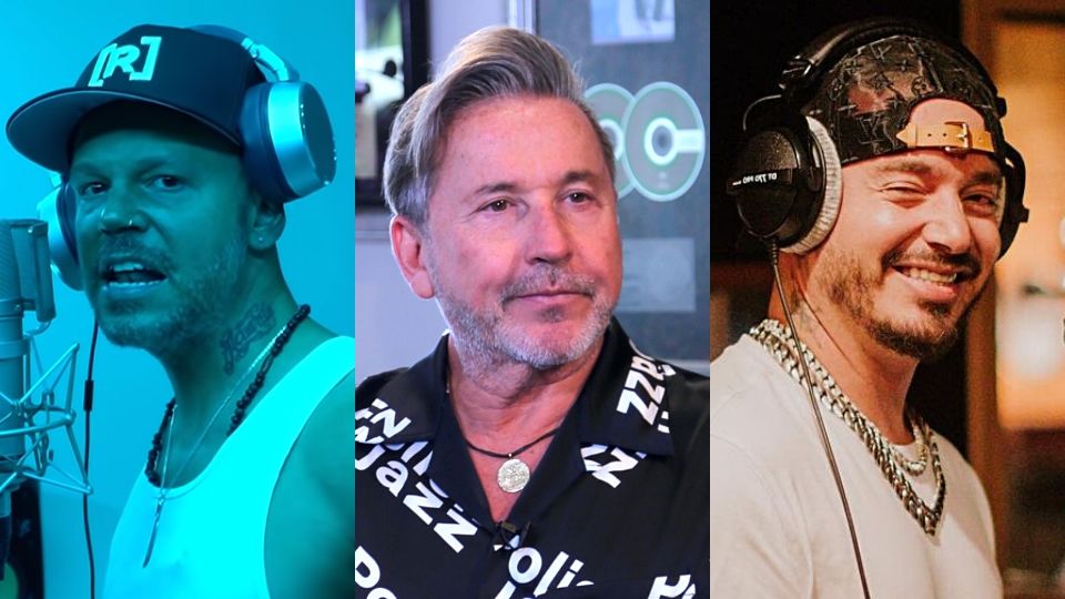 Residente, Ricardo Montaner y J Balvin. Foto: YouTube - Agencia México - Instagram