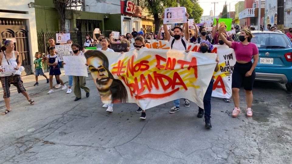 Colectivos buscan a Yolanda Martínez, mujer desaparecida en San Nicolás. Foto: Iram Hernández.