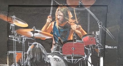 Crean mural de Taylor Hawkins en la CDMX