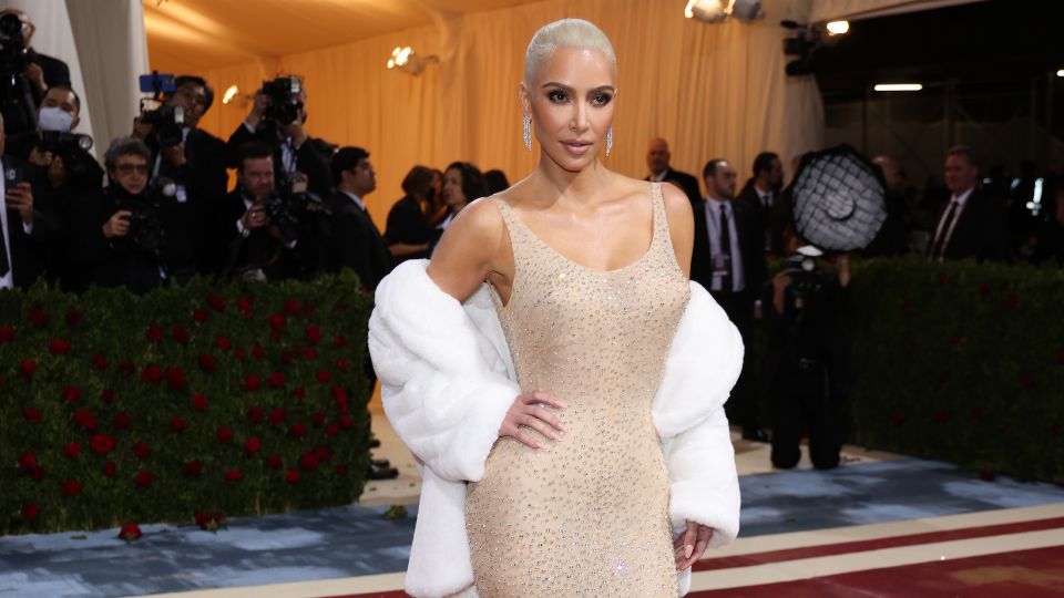 Kim Kardashian en la MET Gala. Foto: EFE / EPA / Justin Lane