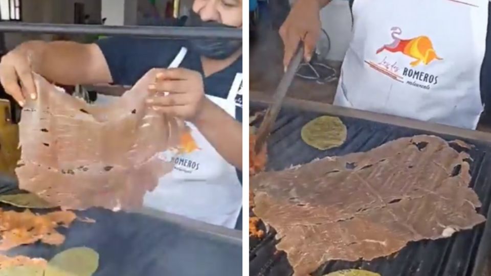 Parrillero provoca la ira de los regios con cecina asada.