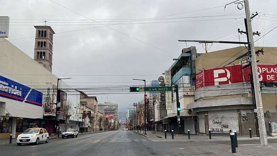 Ciudad de Monterrey bajo intensa nubosidad.