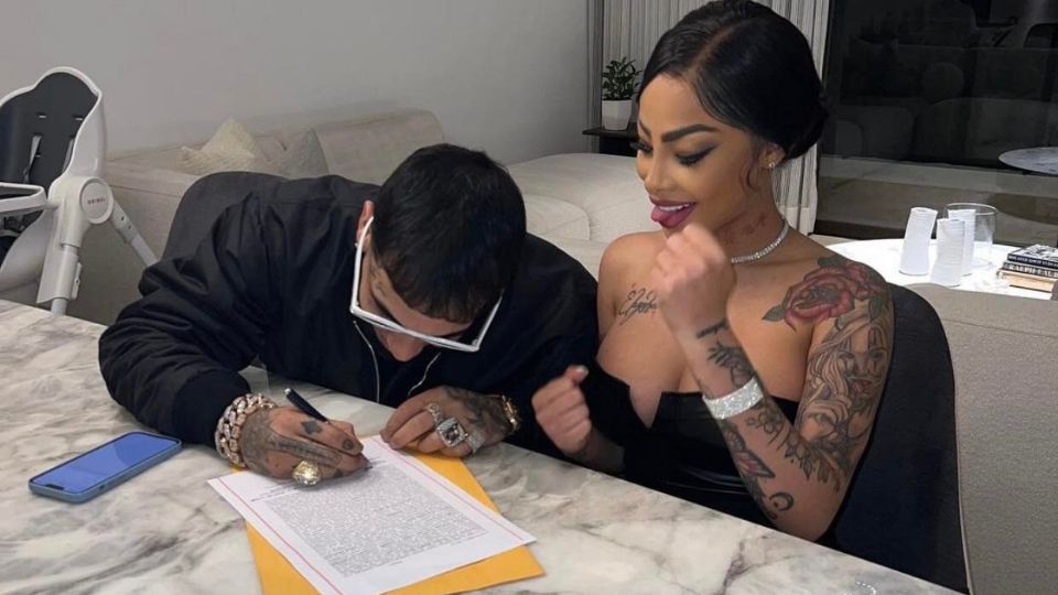 Anuel AA y Yailin la más viral presumen su boda