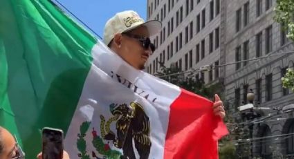 Toscano lució bandera mexicana en festejo de Warriors